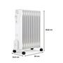 Voir la diapositive 4 : OCEANIC Radiateur électrique bain d'huile 2500W OCEANIC - 3 puissances - 11 éléments - Blanc - Mobile