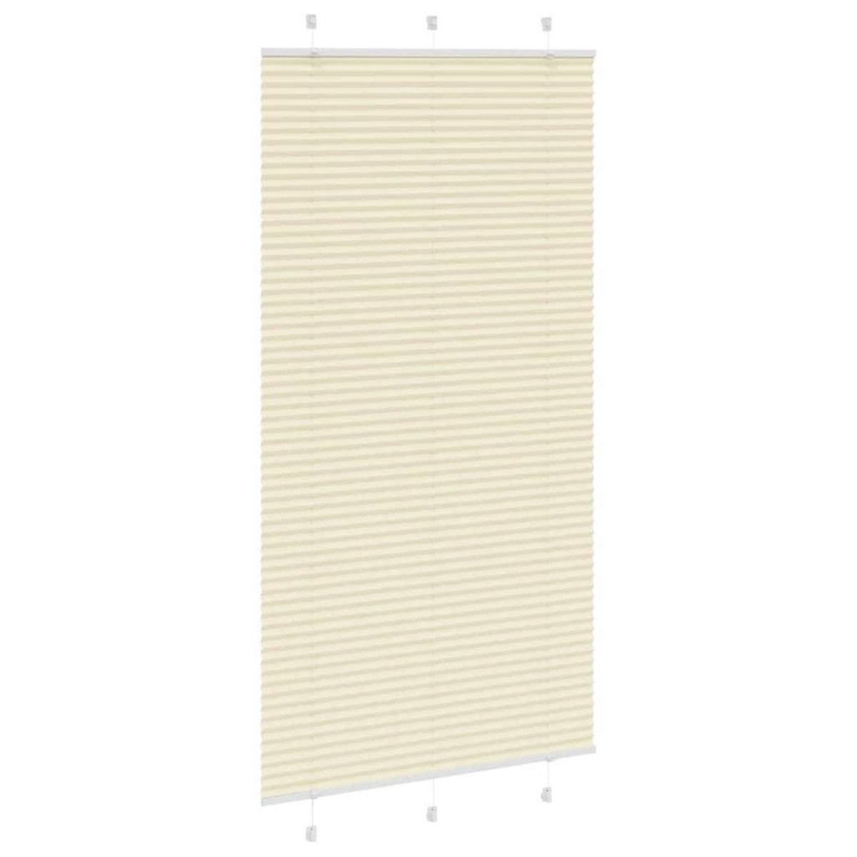 VIDAXL Store plisse creme 110x200cm largeur du tissu 109,4cm polyester