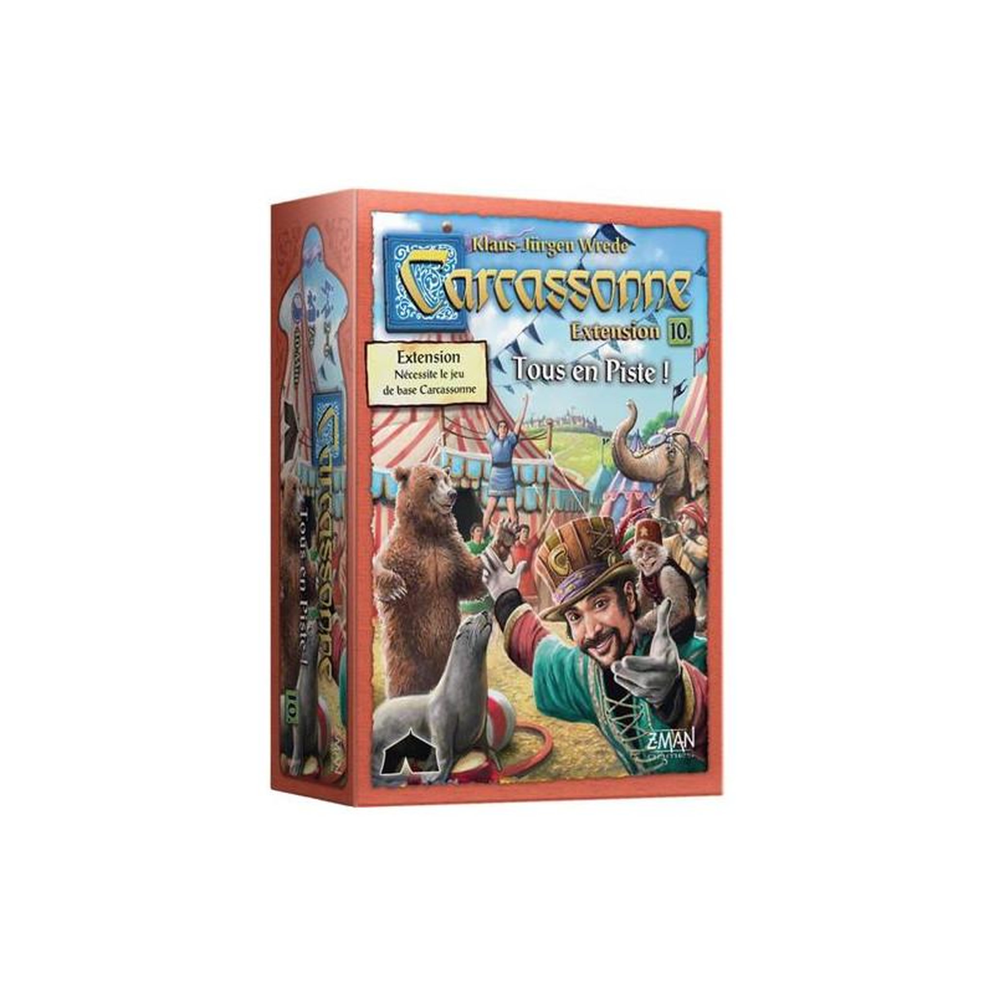 Voir la diapositive 1 : Asmodee Carcassonne 11 Tous en piste ! (Extension)