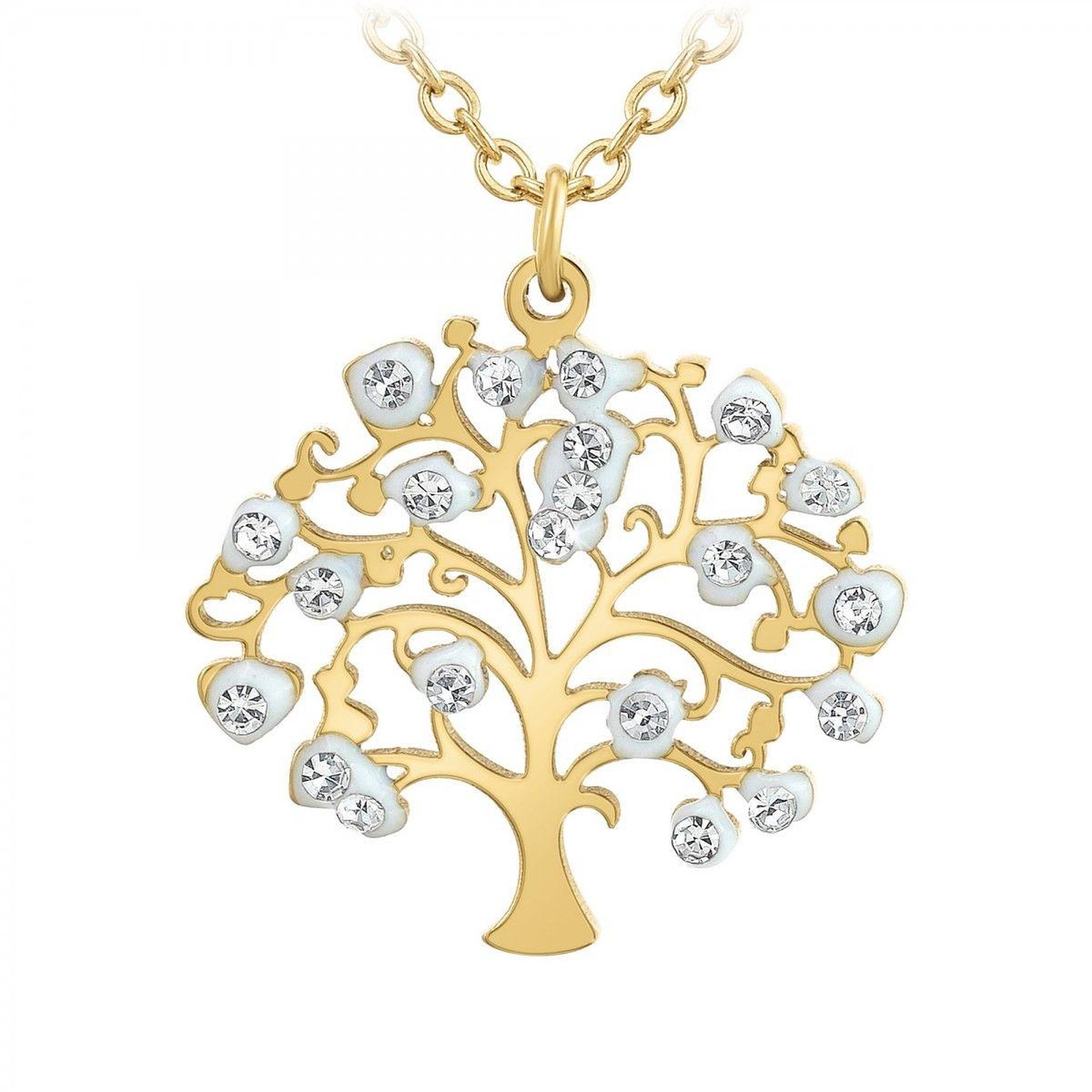 Voir la diapositive 1 : SC BOHEME Collier arbre de vie SC Bohème orné de Cristaux scintillants