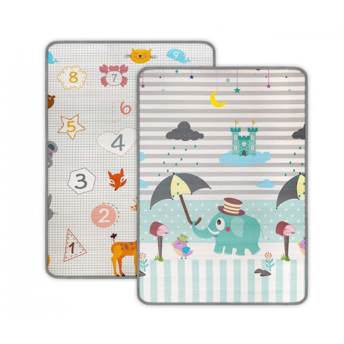 MILLY MALLY Tapis de jeu en mousse Kinder - Chiffres et Éléphants