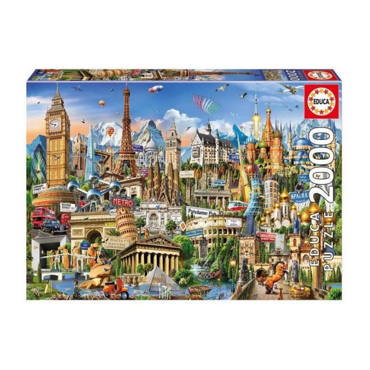 EDUCA EDUCA Puzzle 2000 pieces Symboles D'Europe