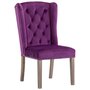 VIDAXL 3055866 Dining Chairs 4 pcs Purple Velvet (4x287956)