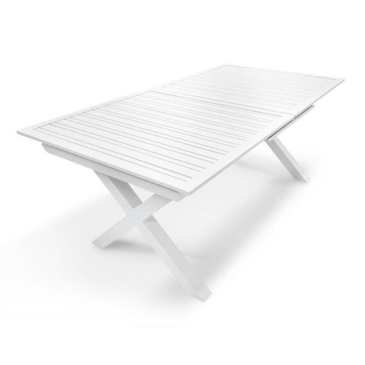 Paris Prix Table de Jardin Extensible  Floride  180-240cm Blanc