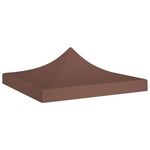 VIDAXL Toit de tente de reception 3x3 m Marron 270 g/m^2