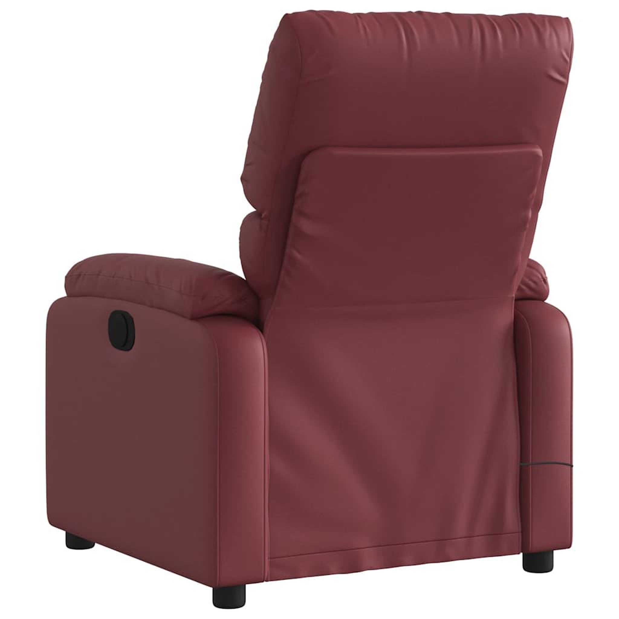 Voir la diapositive 5 : VIDAXL Fauteuil de massage inclinable electrique rouge bordeaux