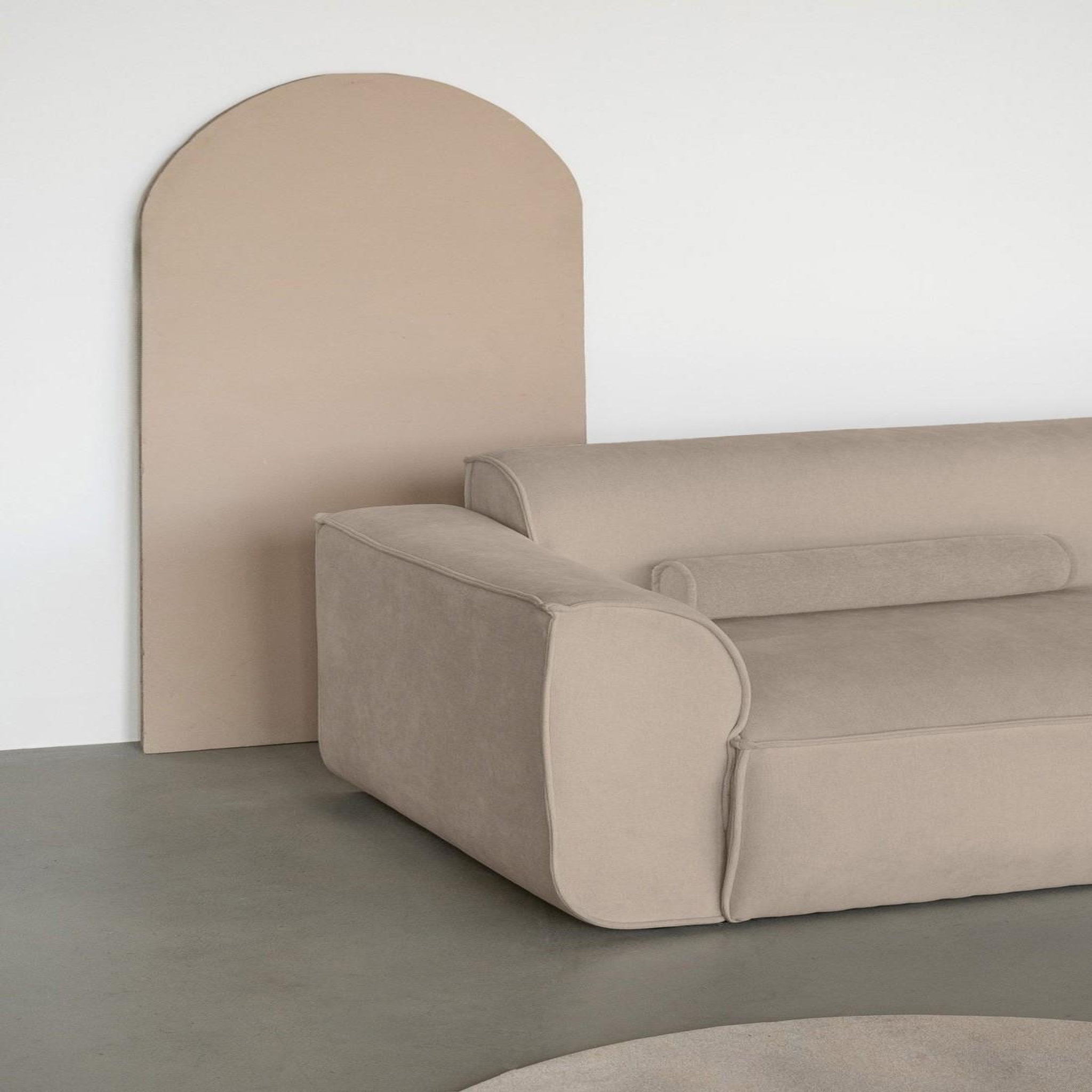 Voir la diapositive 3 : BEST MOBILIER Felix - module d'assise gauche en tissu texturé