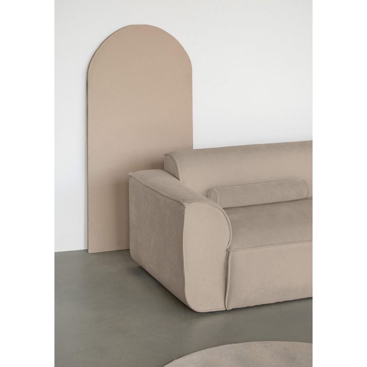 BEST MOBILIER Felix - module d'assise gauche en tissu texturé