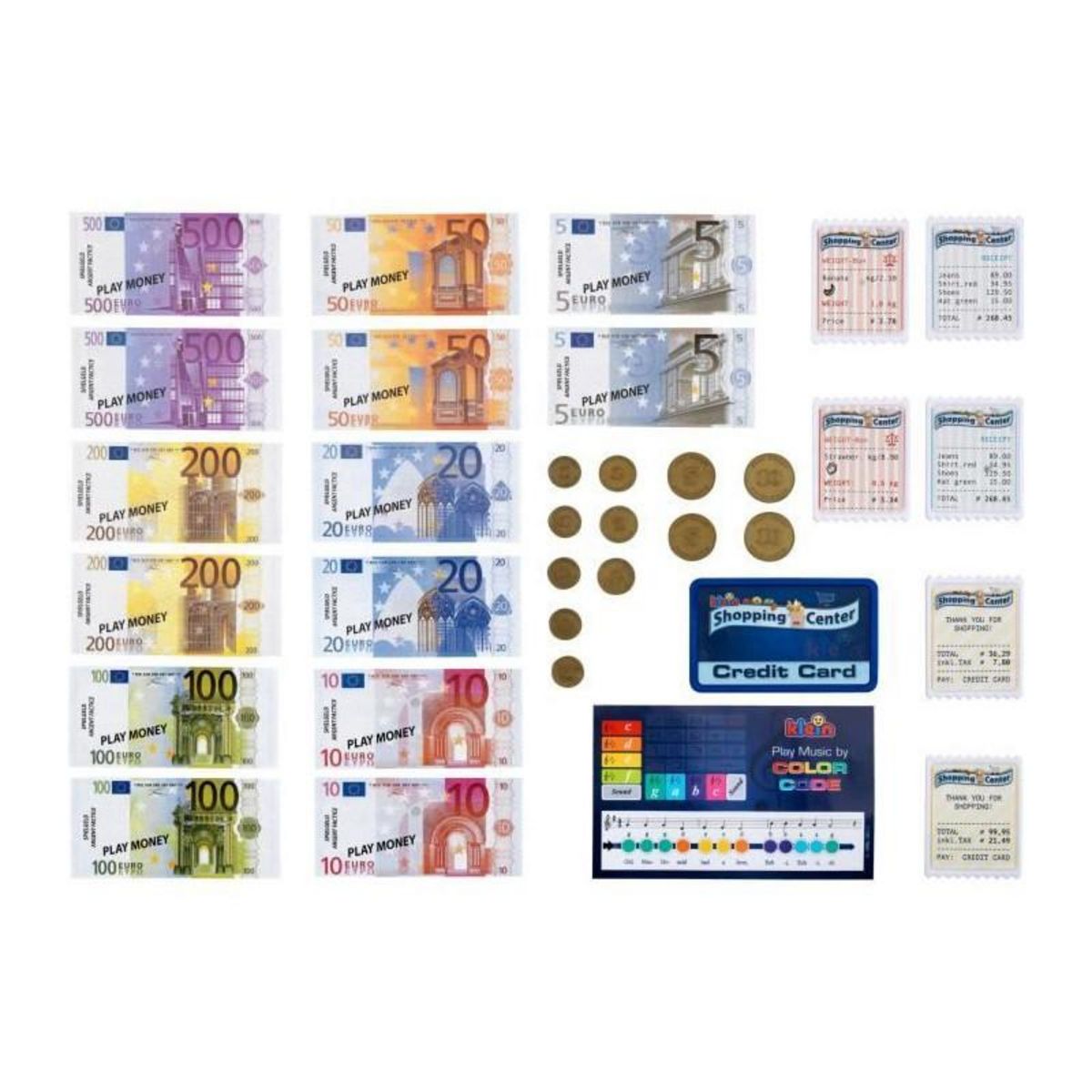 Klein Jouet de caisse enregistreuse - KLEIN - Caisse enregistreuse électronique avec tablette amovible - Diverses fonctions