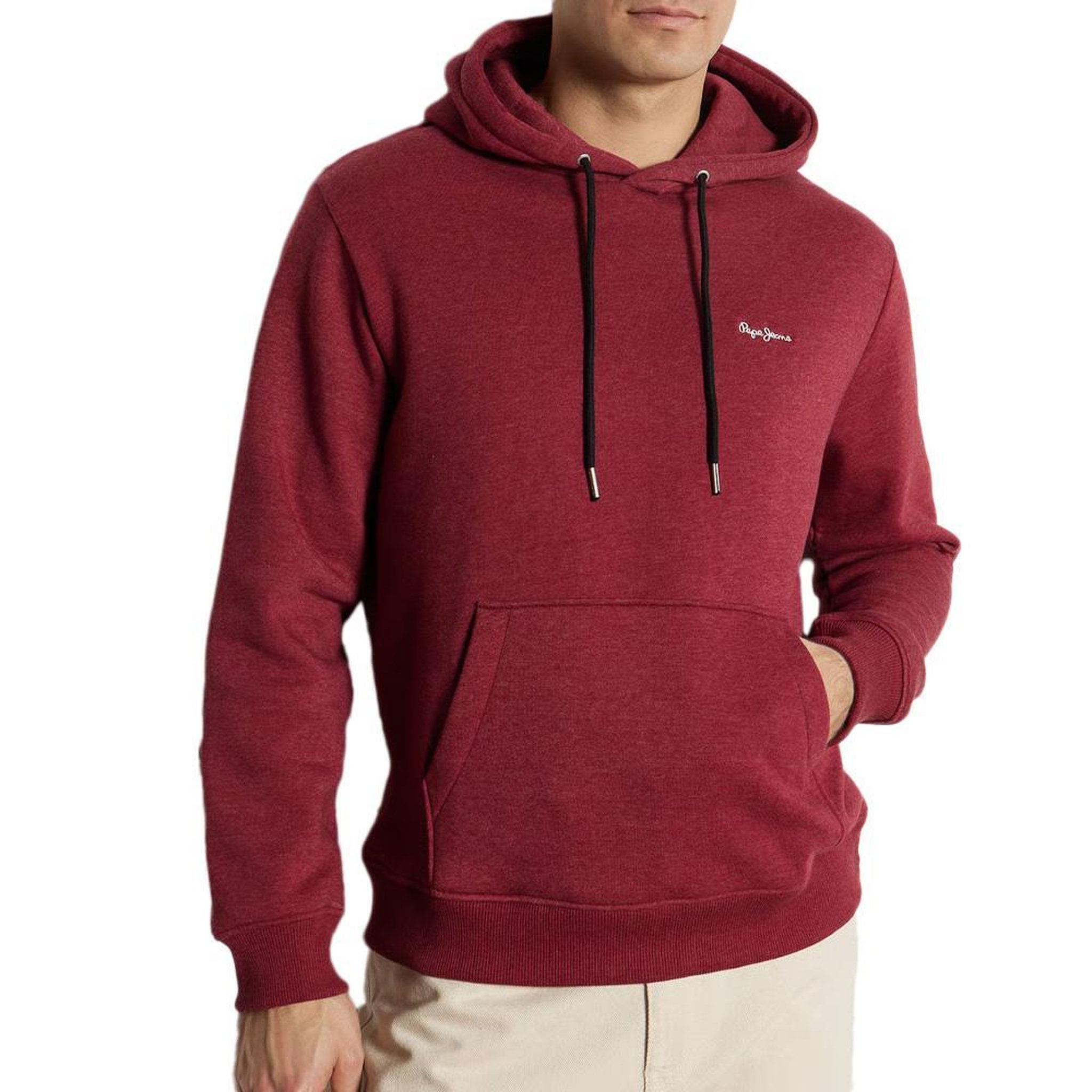 Pepe Jeans Sweat à Capuche Bordeaux Homme Pepe jeans Hoodie. Coloris disponibles : Rouge