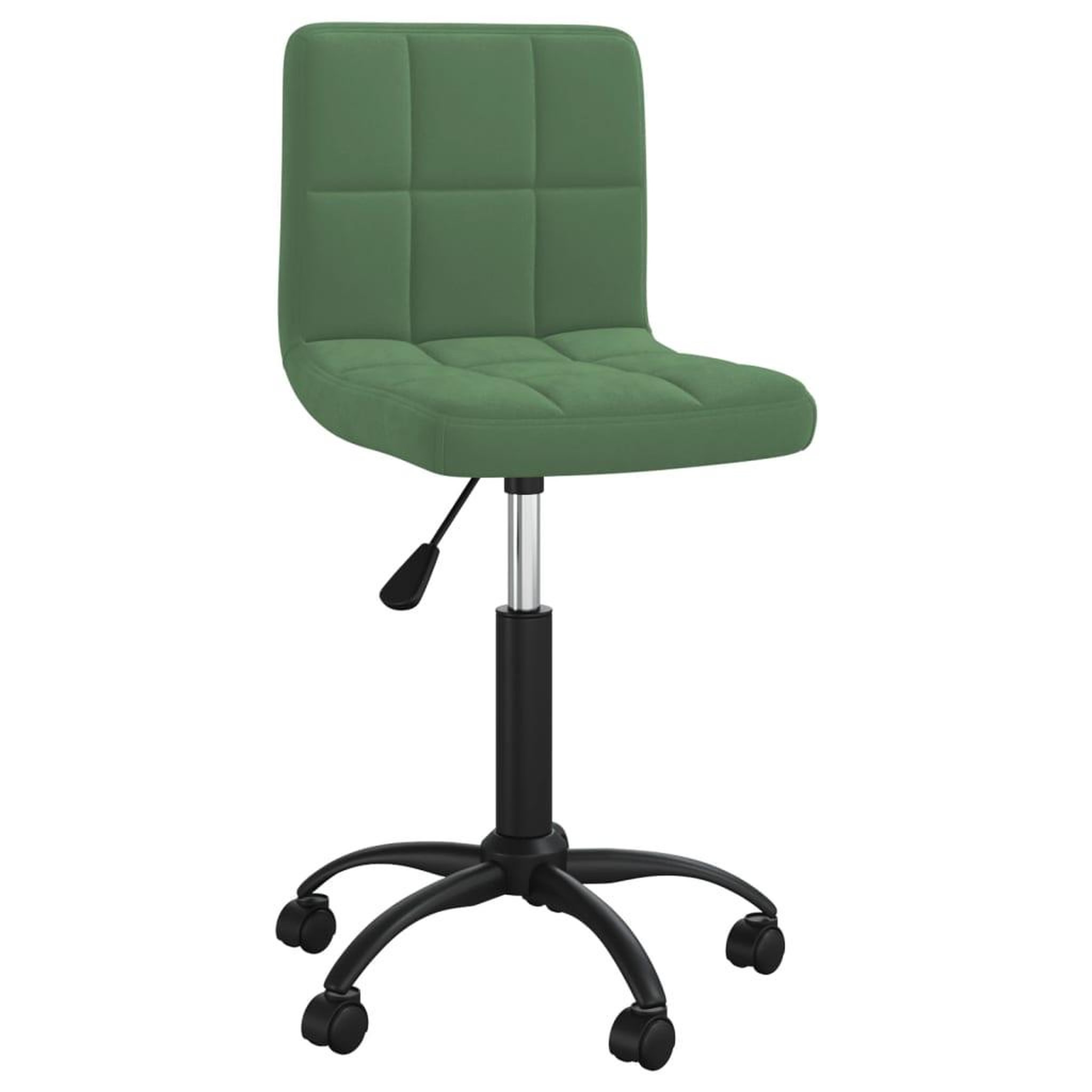 Voir la diapositive 2 : VIDAXL Chaise pivotante de bureau Vert fonce Velours