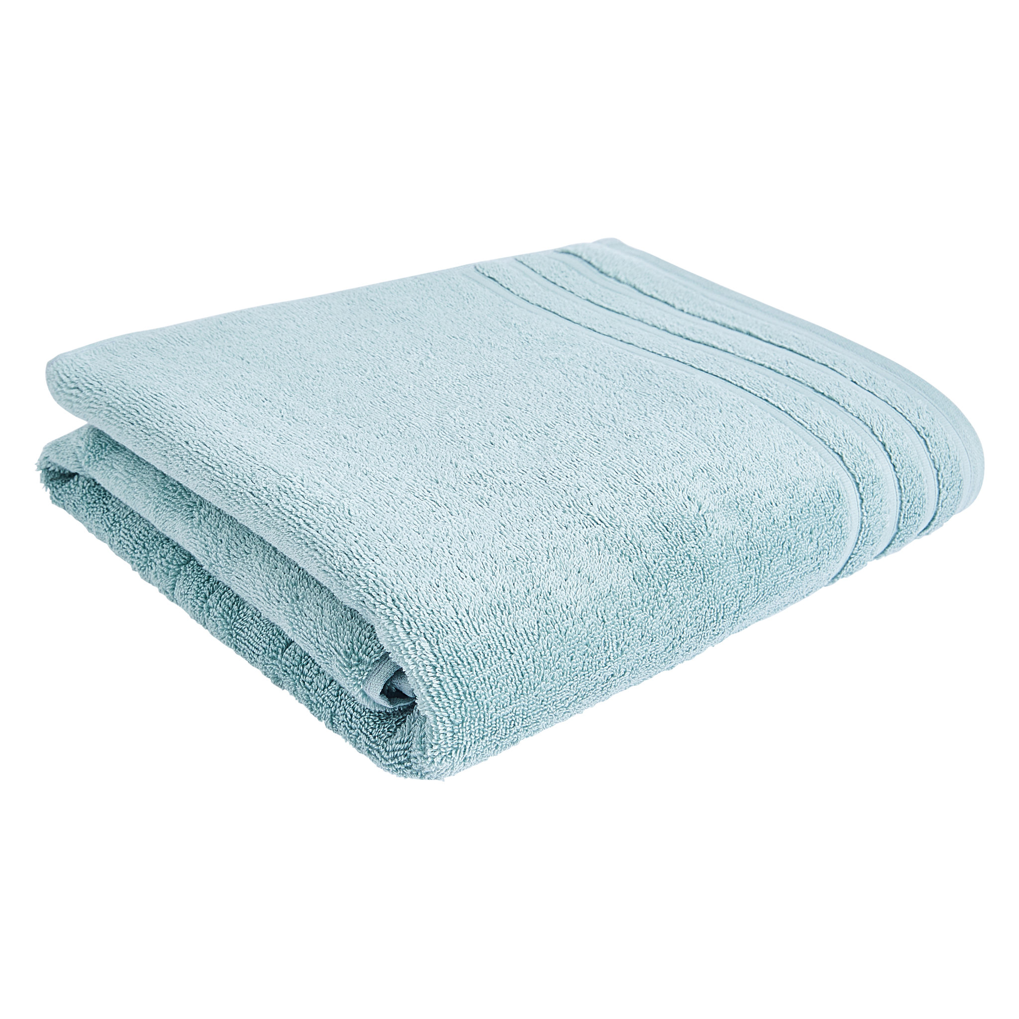 Voir la diapositive 1 : ACTUEL  Serviette de toilette unie en coton bouclé 500 gr/m2