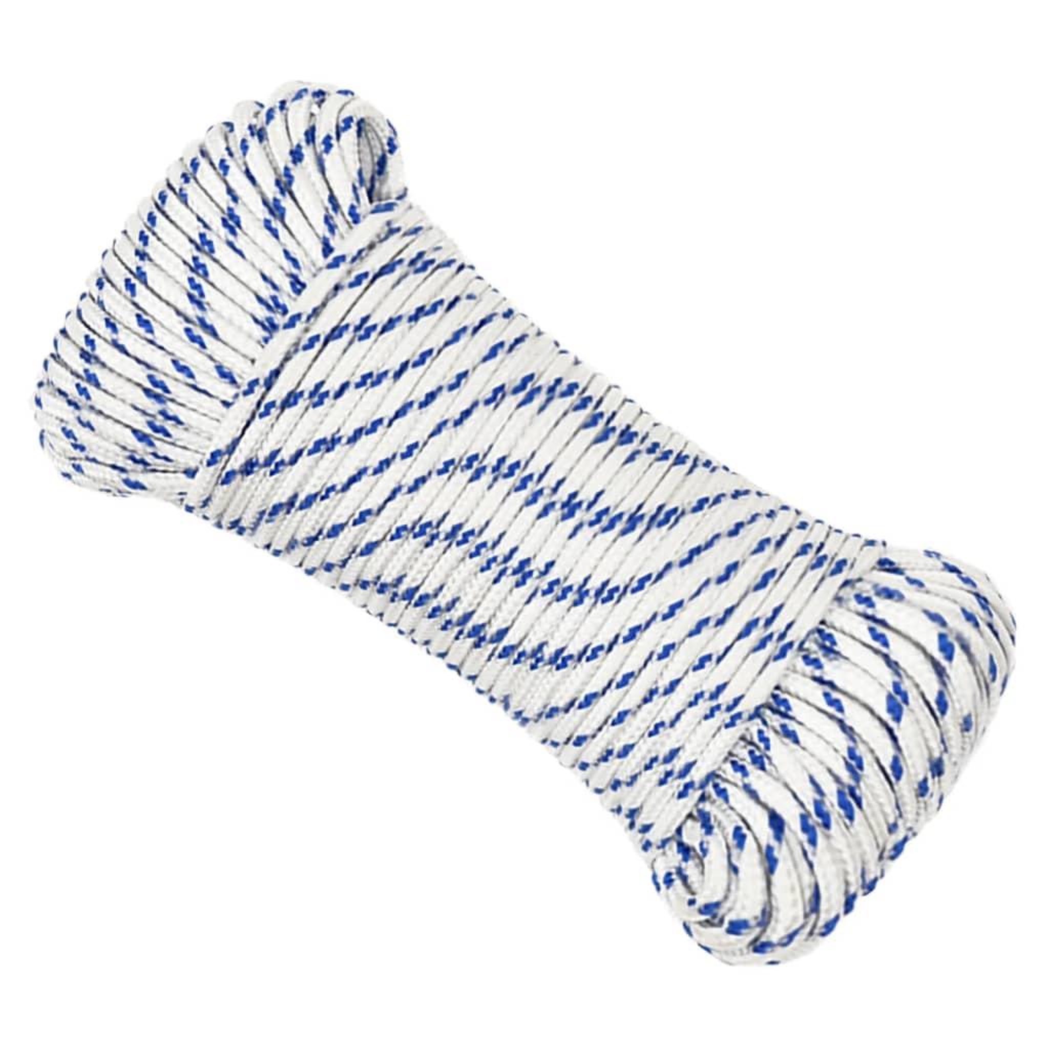 Voir la diapositive 2 : VIDAXL Corde de bateau Blanc 5 mm 50 m Polypropylene