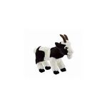 Anima Chèvre en Peluche Noire et Blanche de 26 cm - Idéale pour les Enfants à Partir de 3 Ans