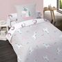 Voir la diapositive 1 : Dourev Housse de couette 140x200 MAGIC UNICORN + 1 taie
