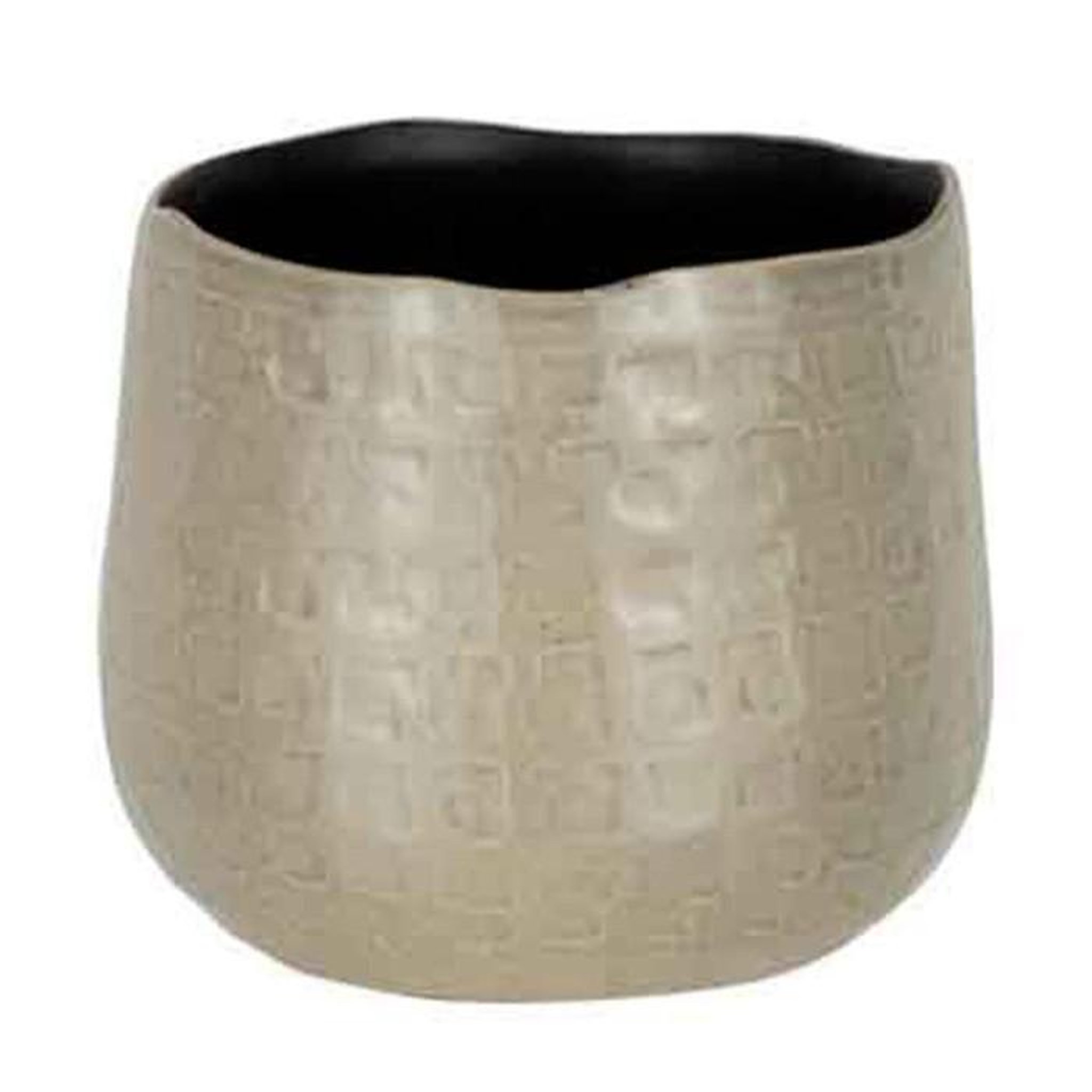 Paris Prix Cache-Pot en Céramique  Yuella  18cm Gris Clair