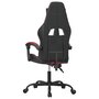 Voir la diapositive 5 : VIDAXL Chaise de jeu pivotante Noir et rouge bordeaux Similicuir