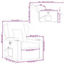 Voir la diapositive 6 : VIDAXL Fauteuil inclinable de massage electrique marron tissu