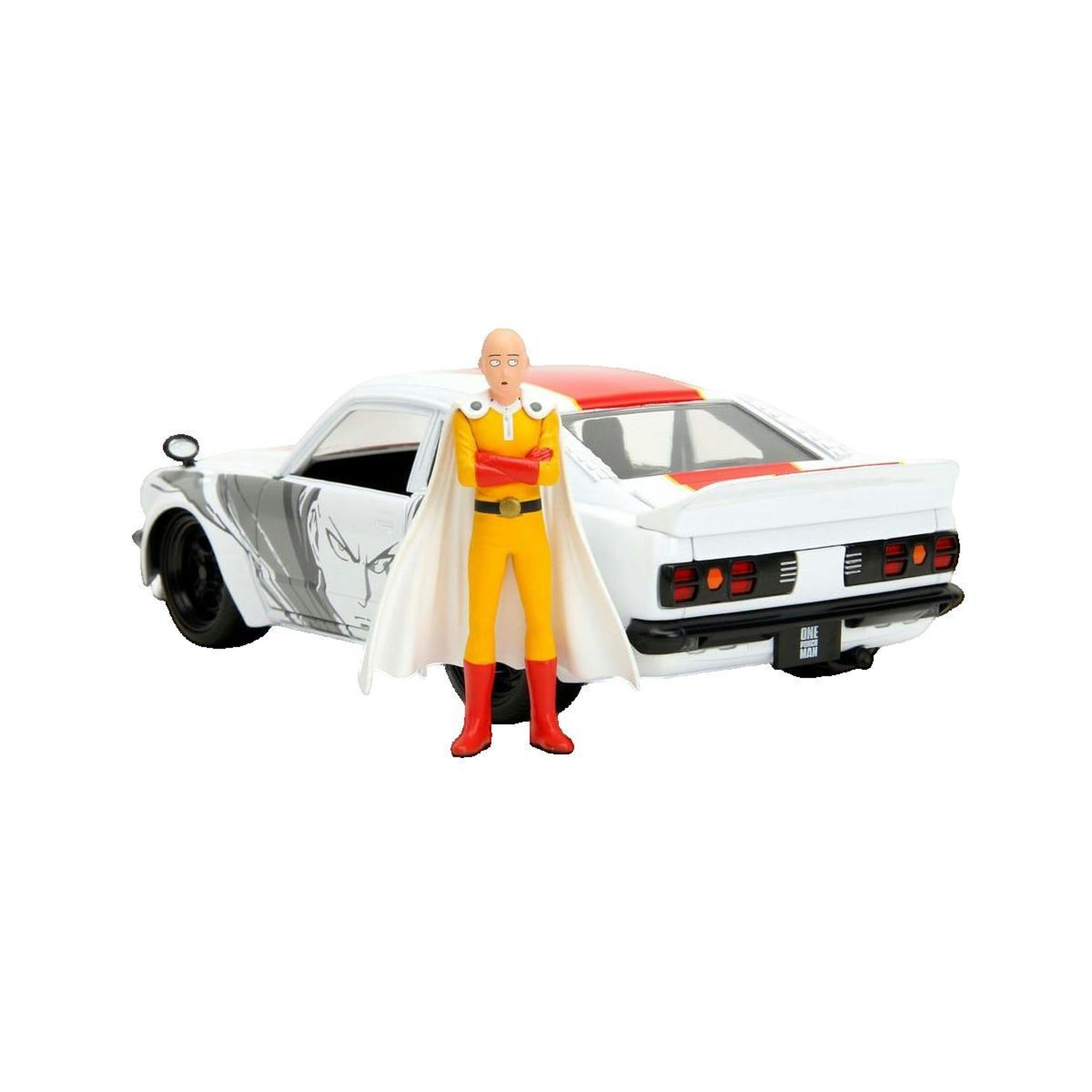 Voiture miniature no-name Mazda RX-3 1974 blanche et jaune
