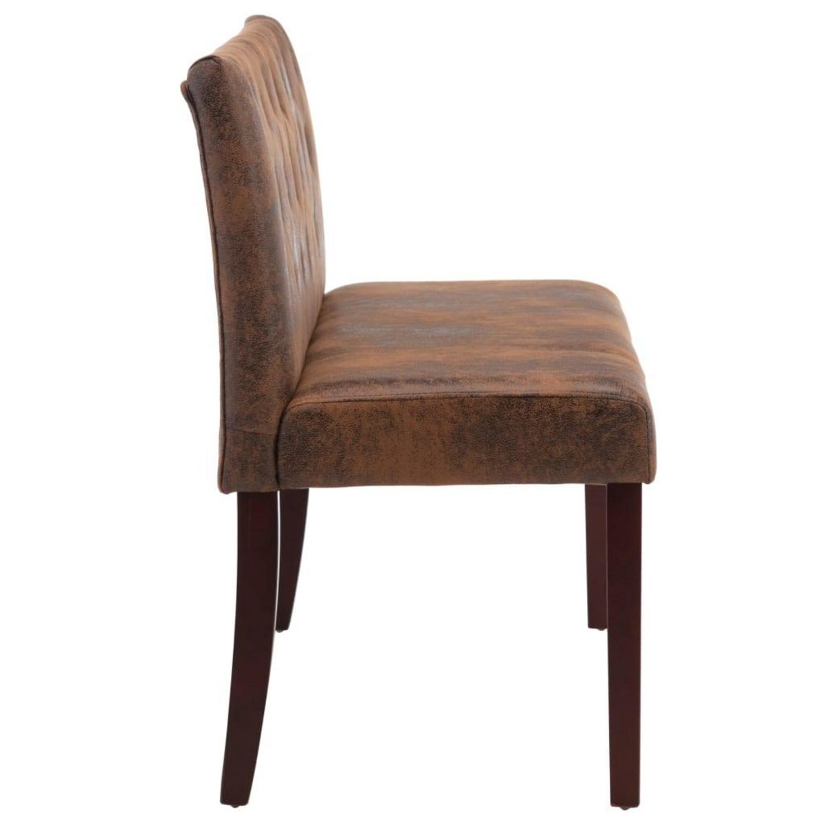 VIDAXL Banc 120 cm Marron Similicuir daim