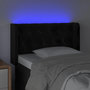Voir la diapositive 4 : VIDAXL Tete de lit a LED Noir 83x16x78/88 cm Velours