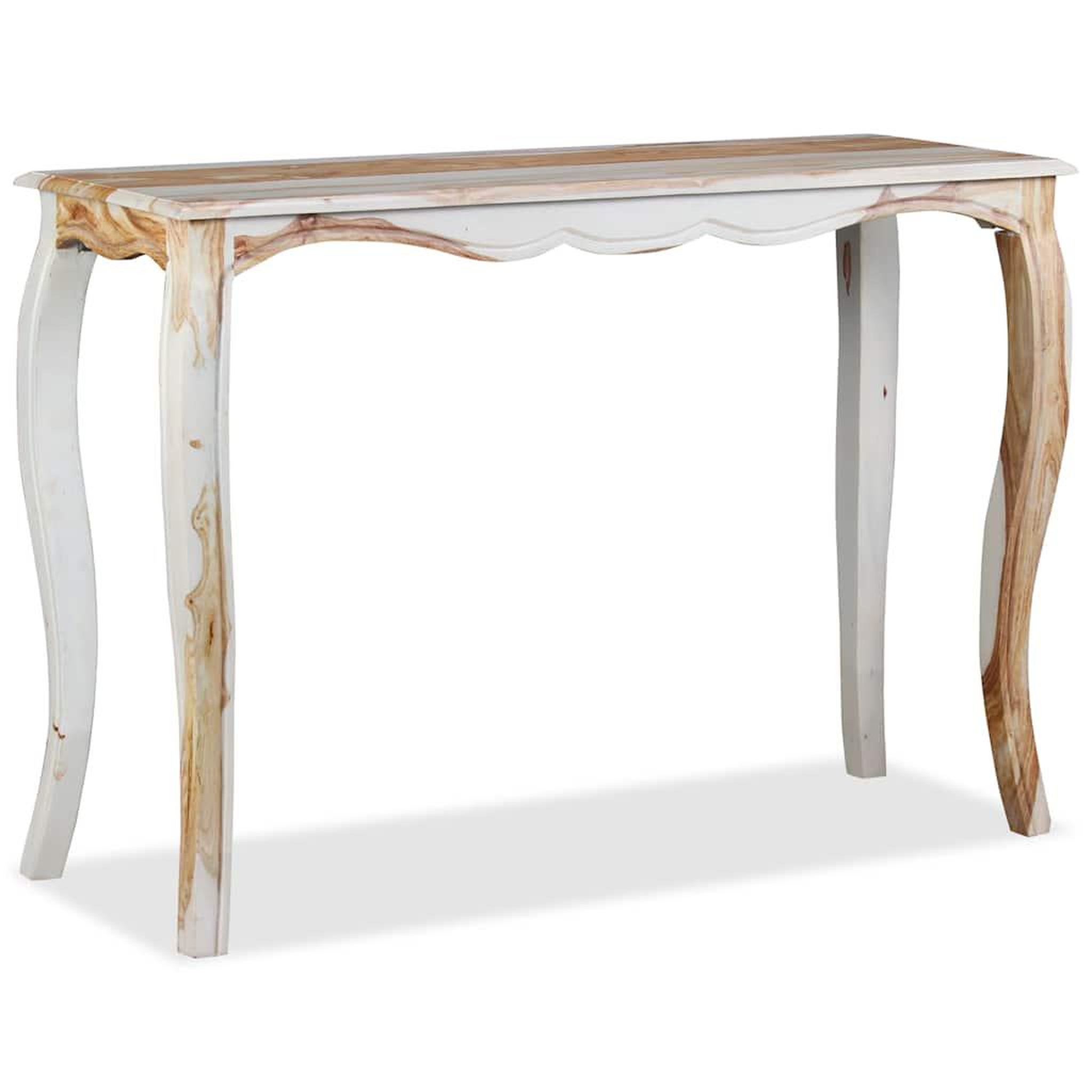 Voir la diapositive 4 : VIDAXL Table console Bois massif 110x40x76 cm