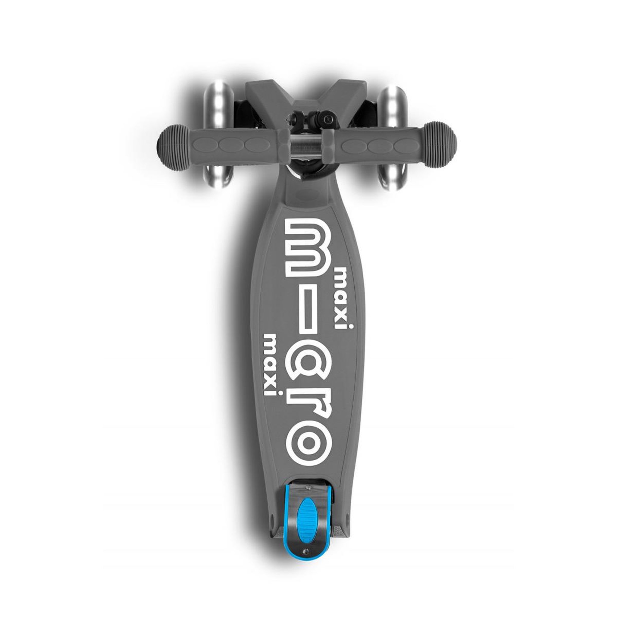Voir la diapositive 5 : Micro Trottinette  Maxi  Deluxe Pliable LED - Gris volcan