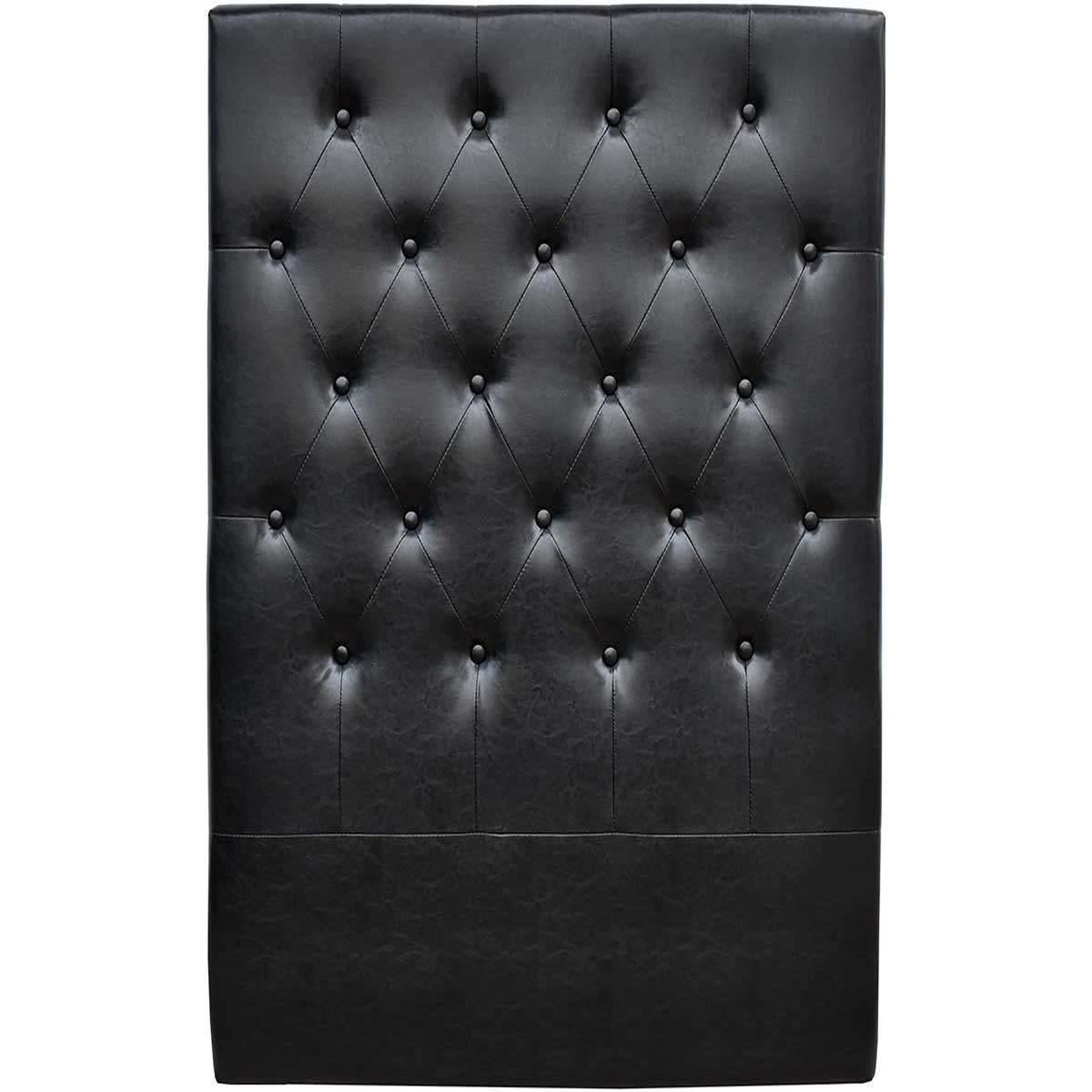 Habitat et Jardin Tête de lit capitonnée  déco  - 99 cm - noir - en pvc