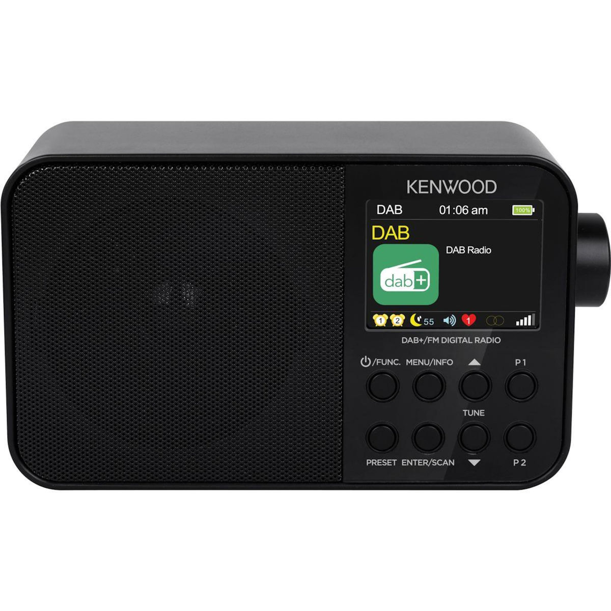 KENWOOD Radio DAB Radio DAB Bluetooth CRM30DAB-B Noir KENW