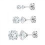 Voir la diapositive 1 : SC CRYSTAL Lot de 3 paires de boucles d'oreilles SC Crystal ornées de Zirconium