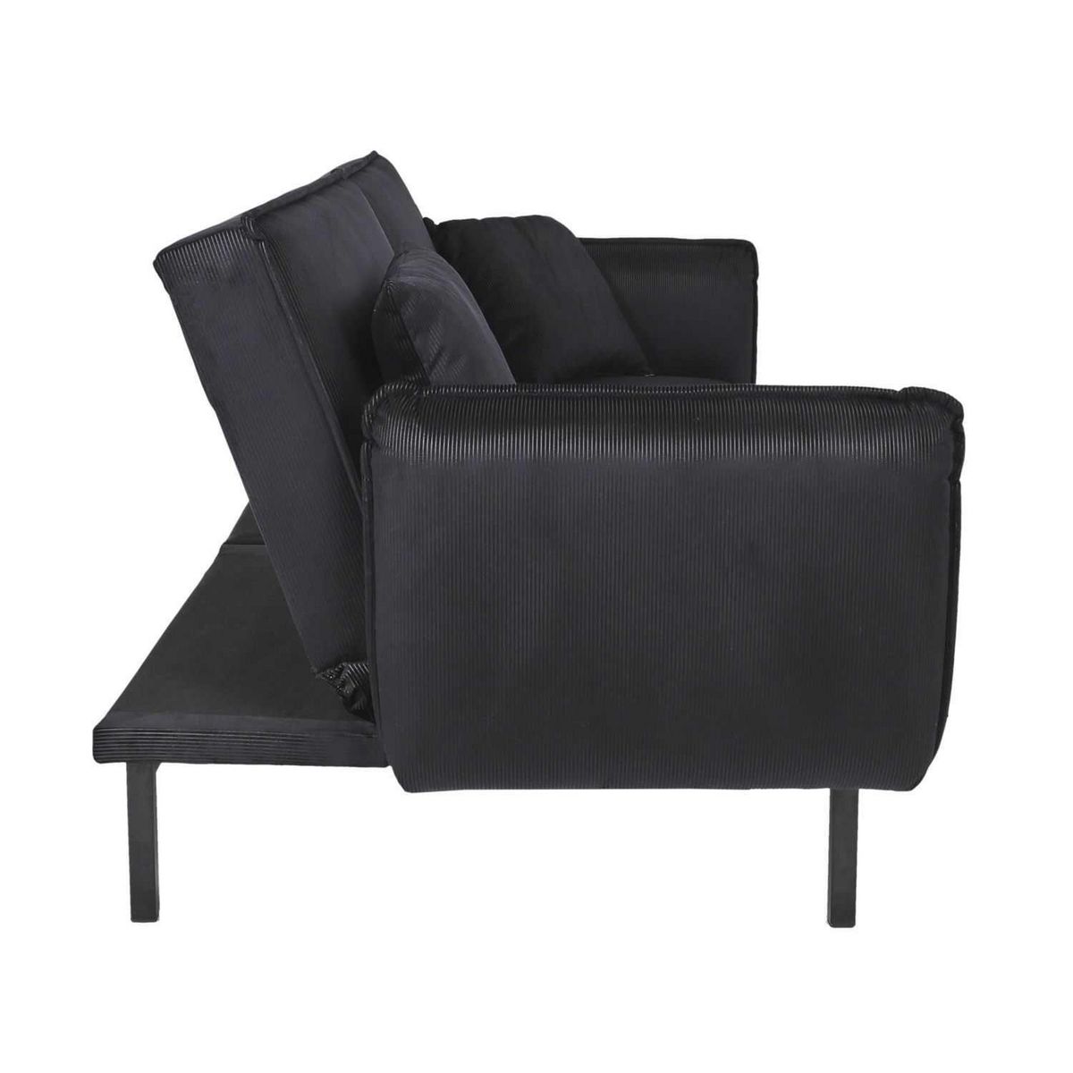 The Home Deco Factory Canapé convertible en velours Giulia