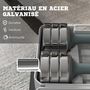 Voir la diapositive 6 : HOMCOM Ensemble de 2 haltères courtes total 20 Kg - 4 poids de 1,5 Kg avec mallette - entraînement musculaire & haltérophilie - acier PU gris