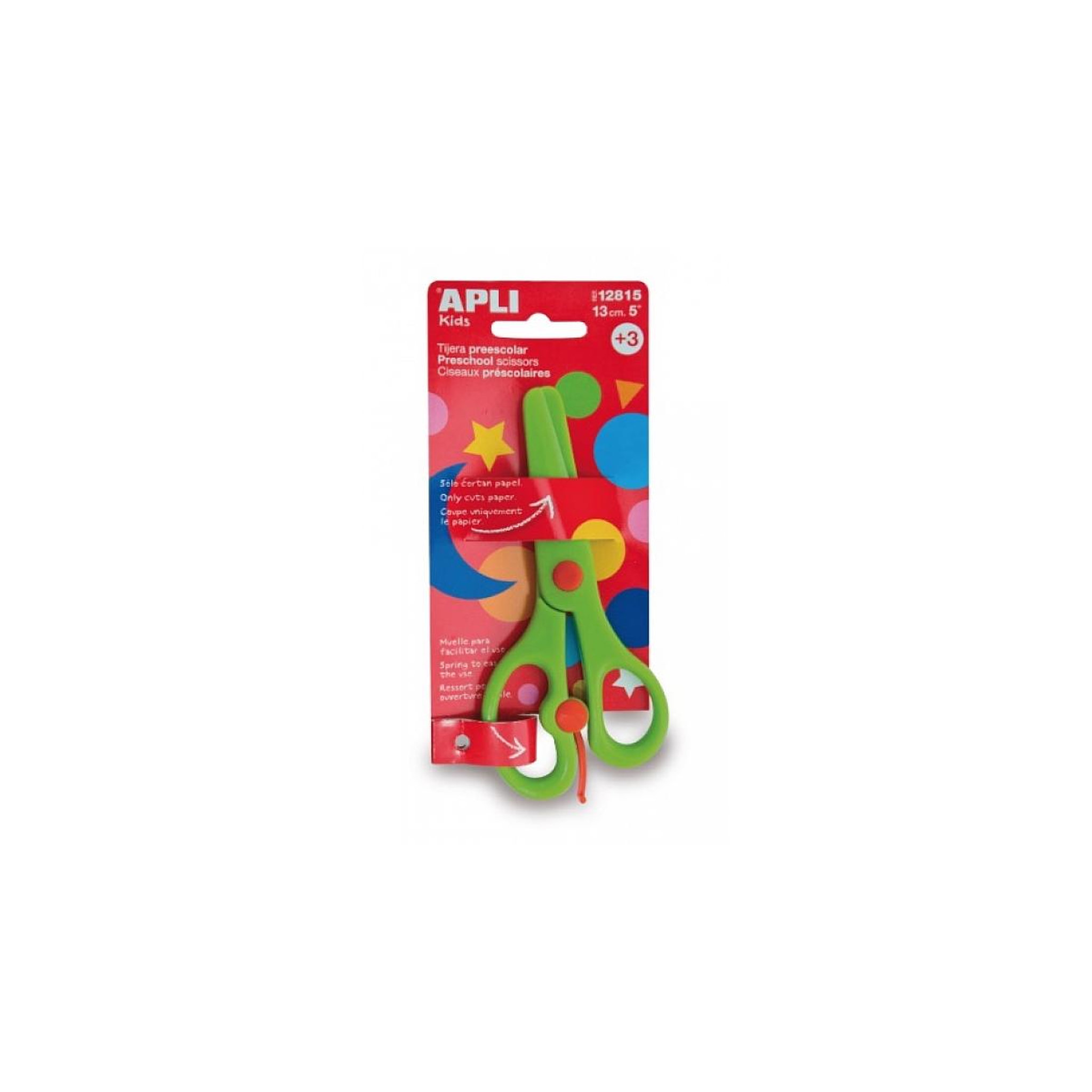 Apli Agipa Ciseaux prescolaires  Vert 13 cm