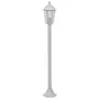 VIDAXL Lampe de jardin a piquet 6 pcs E27 110 cm Aluminium Blanc