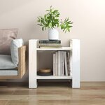 VIDAXL Bibliotheque/Separateur de piece Blanc 60x35x57 cm Bois de pin