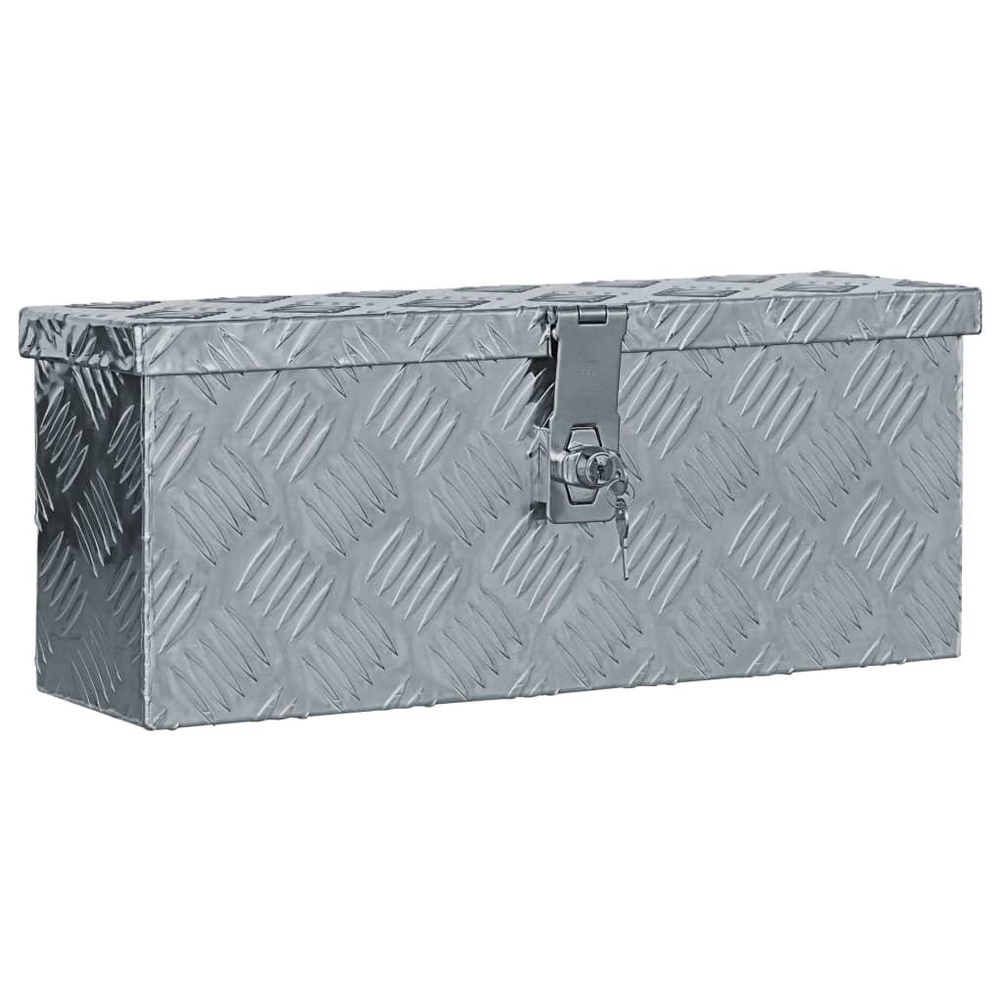 Voir la diapositive 1 : VIDAXL Boîte en aluminium 48,5 x 14 x 20 cm Argente