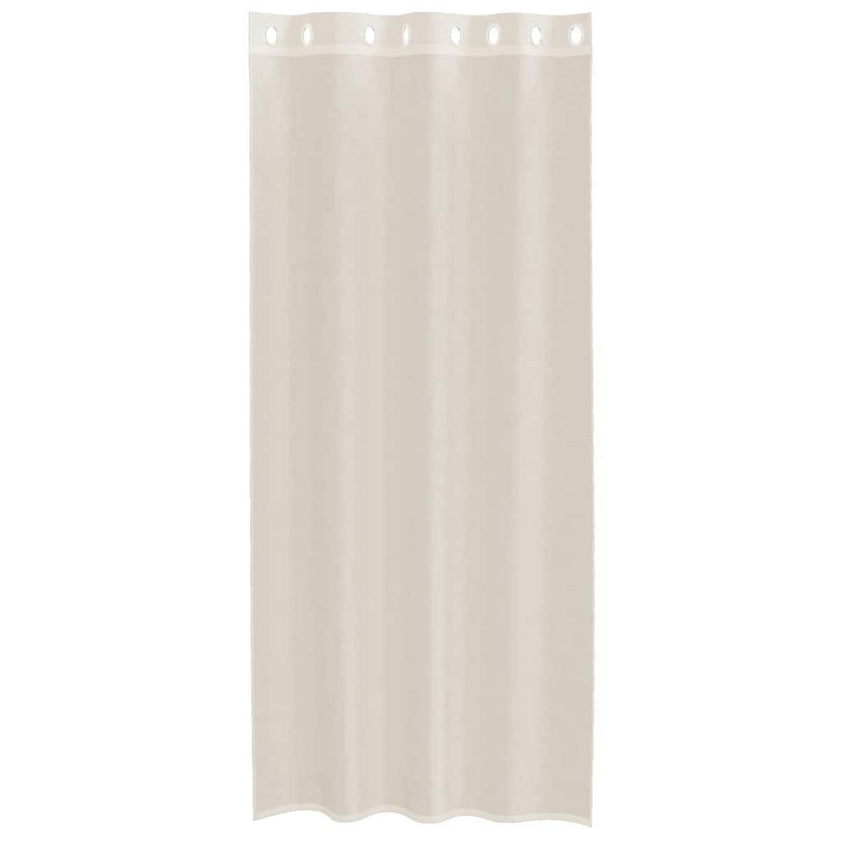 VIDAXL Rideaux en voile avec œillets 2 pcs creme 140x225 cm