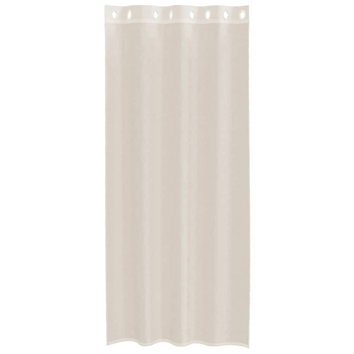 VIDAXL Rideaux en voile avec œillets 2 pcs creme 140x225 cm