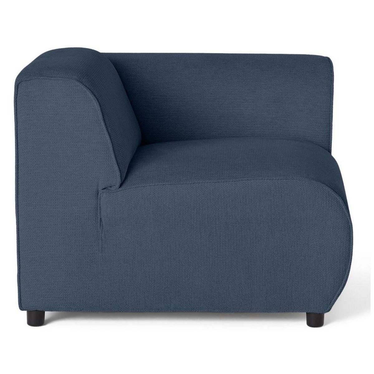 LISA DESIGN Suaro - module d'assise d'angle droit en tissu texturé