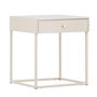 Voir la diapositive 1 : Paris Prix Table de Chevet 1 Tiroir  Bakal  50cm Beige