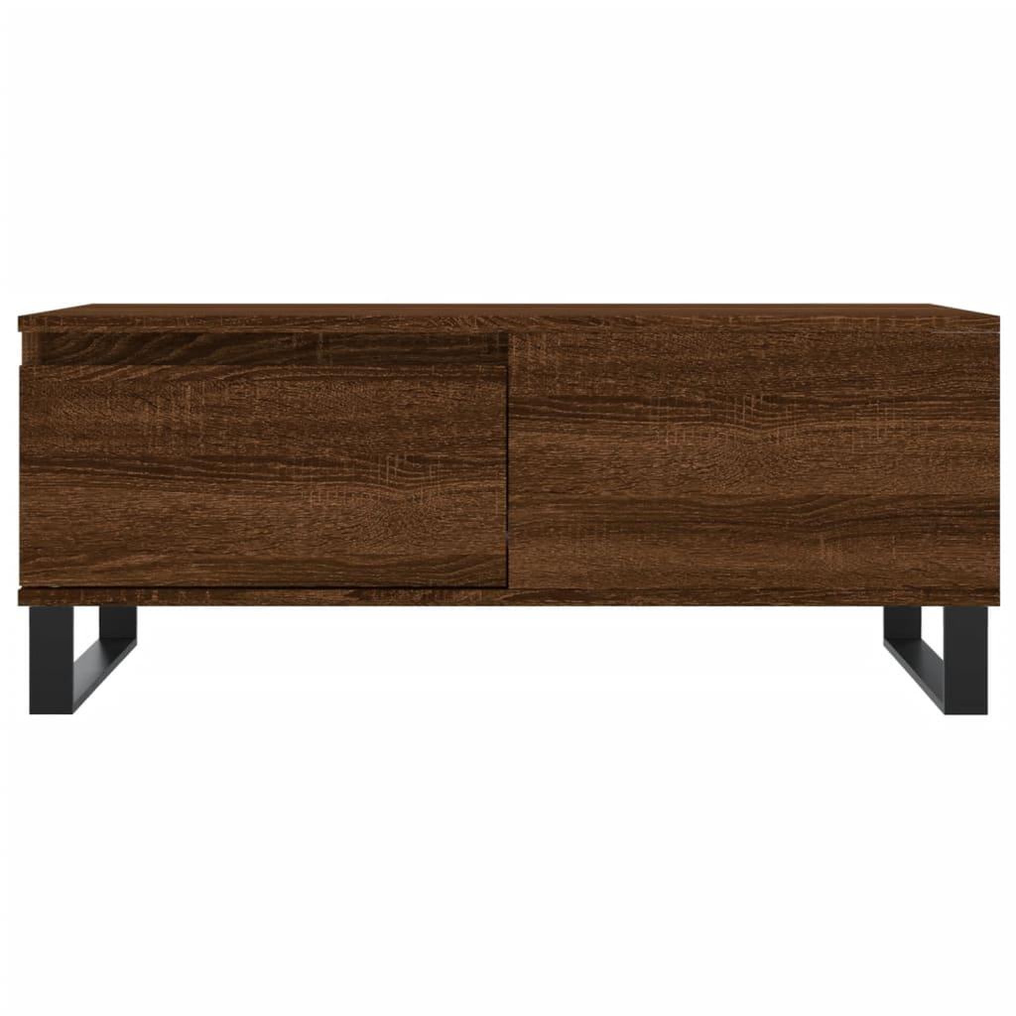 Voir la diapositive 5 : VIDAXL Table basse Chene marron 90x50x36,5 cm Bois d'ingenierie