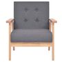 Voir la diapositive 5 : VIDAXL Ensemble de canapes 2 pcs Tissu Gris fonce