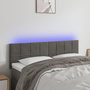 Voir la diapositive 1 : VIDAXL Tete de lit a LED Gris fonce 144x5x78/88 cm Velours