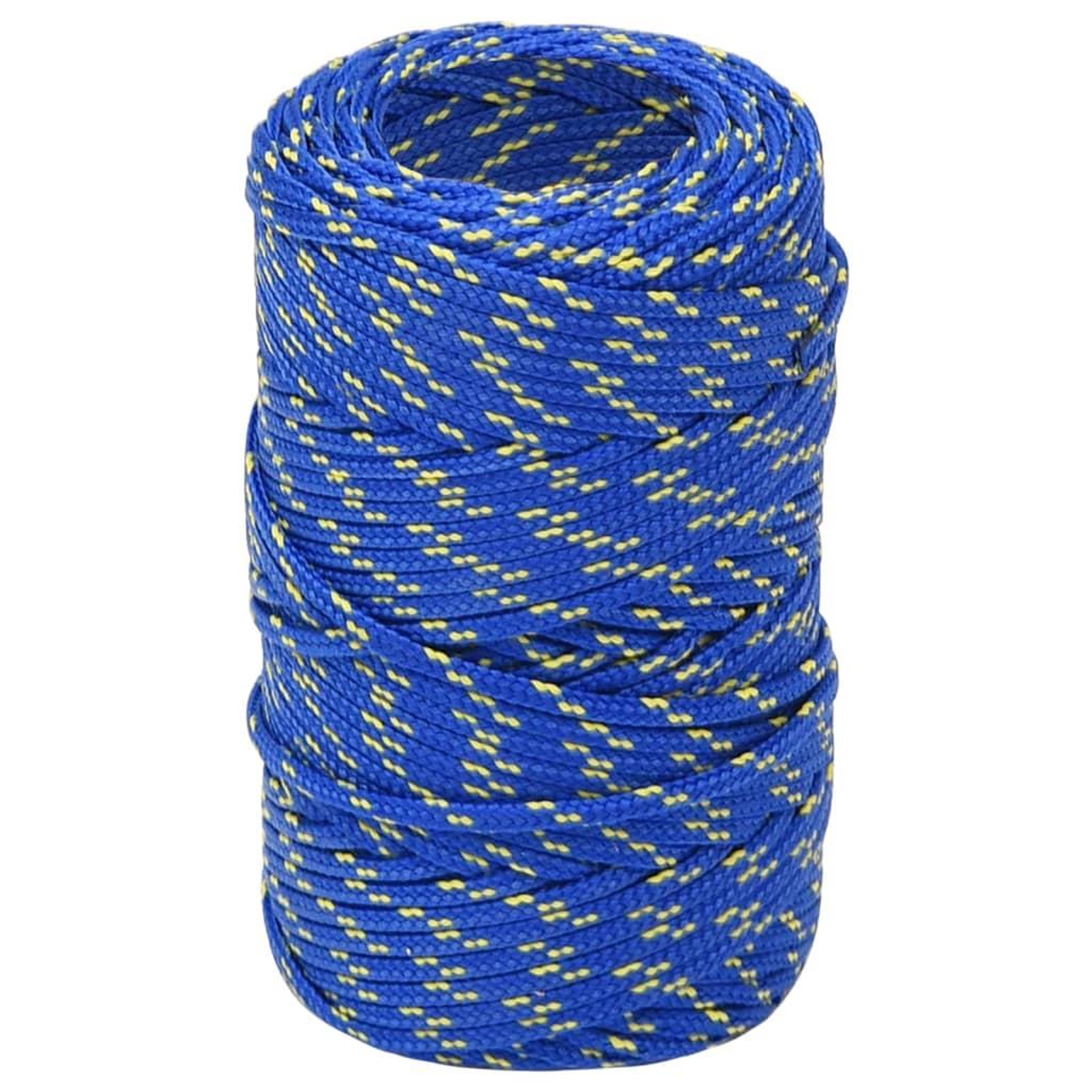 Voir la diapositive 2 : VIDAXL Corde de bateau Bleu 2 mm 25 m Polypropylene