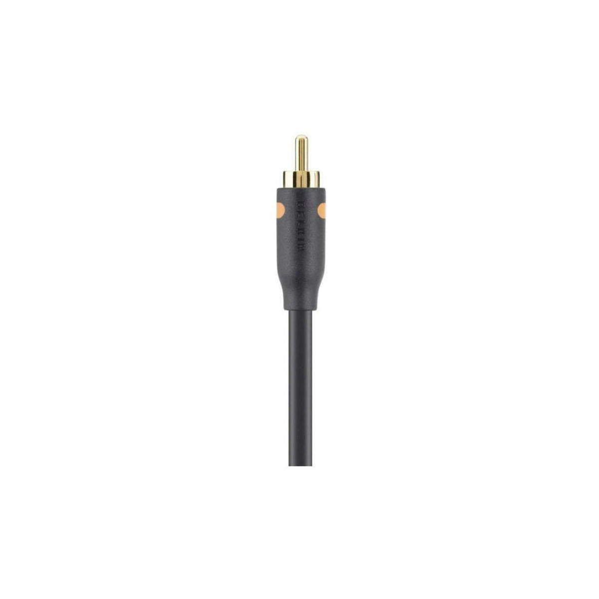 Belkin Câble RCA coaxiale M/M 2m Noir/Or    F3Y096bf