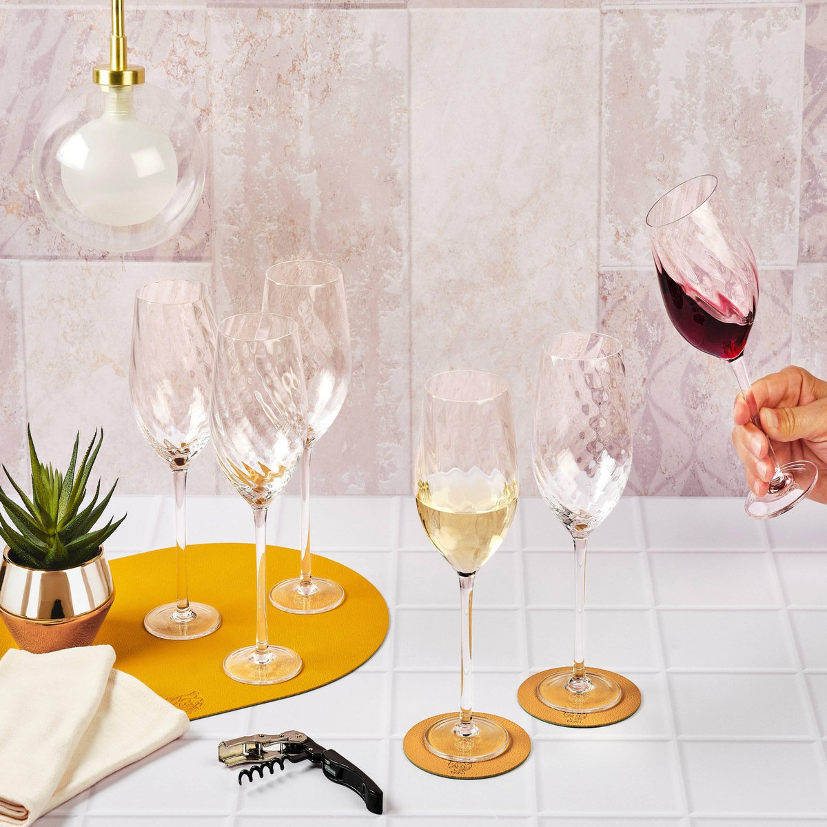 BJORN Verre à pied 36cl STEN - 6 pièces