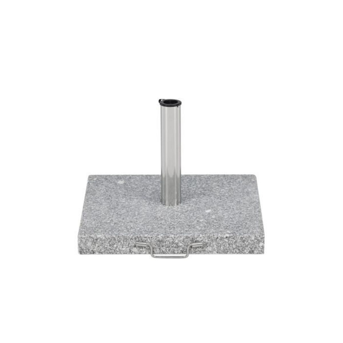 Paris Prix Pied de Parasol Moucheté Carré  Stathera  50cm Gris