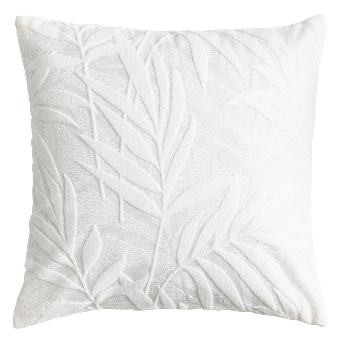 Paris Prix Coussin Déco en Velours  Galoe  45x45cm Blanc