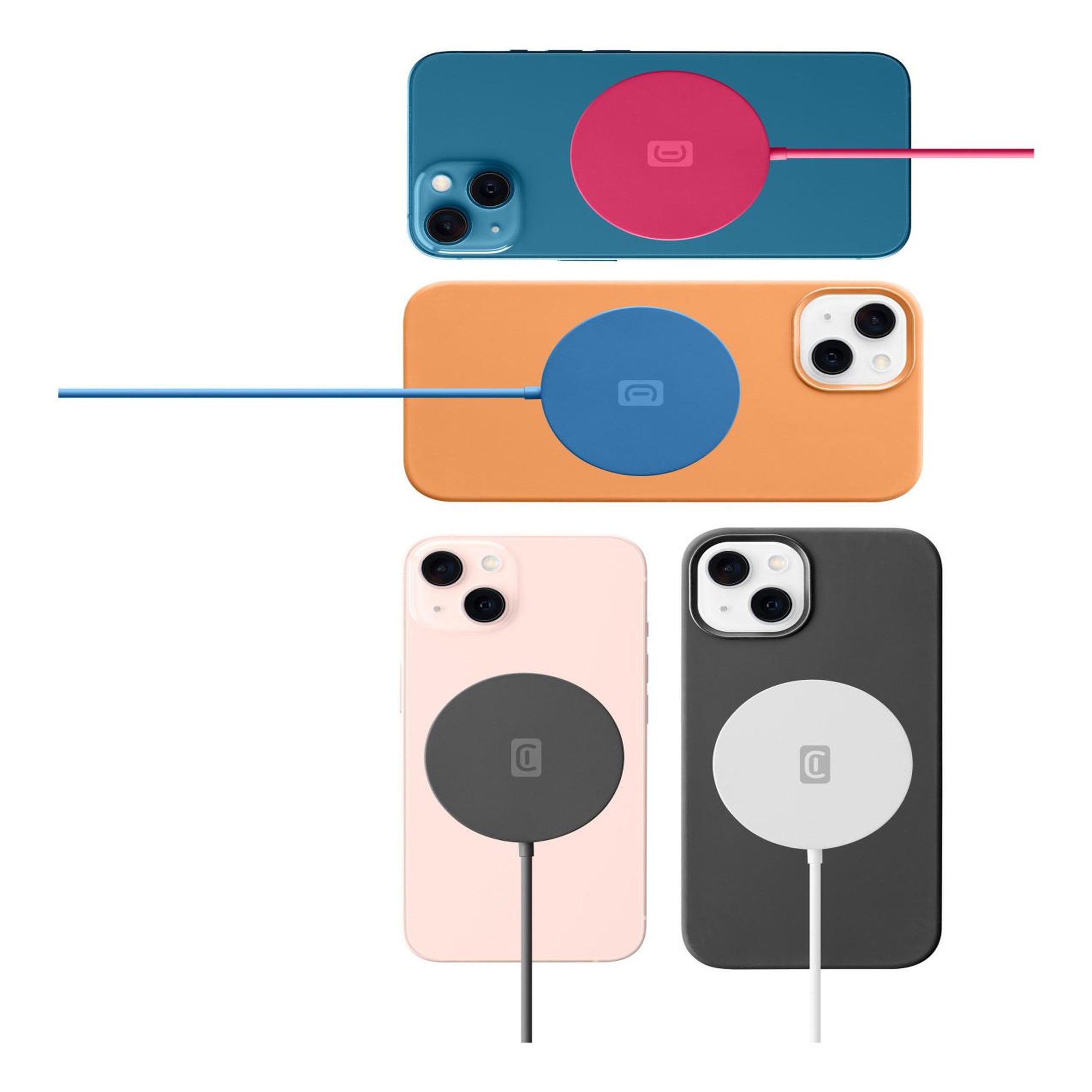 Voir la diapositive 3 : CELLULAR LINE Cellularline mag - wireless charger red base de charge sans fil magnétique pour système magsafe