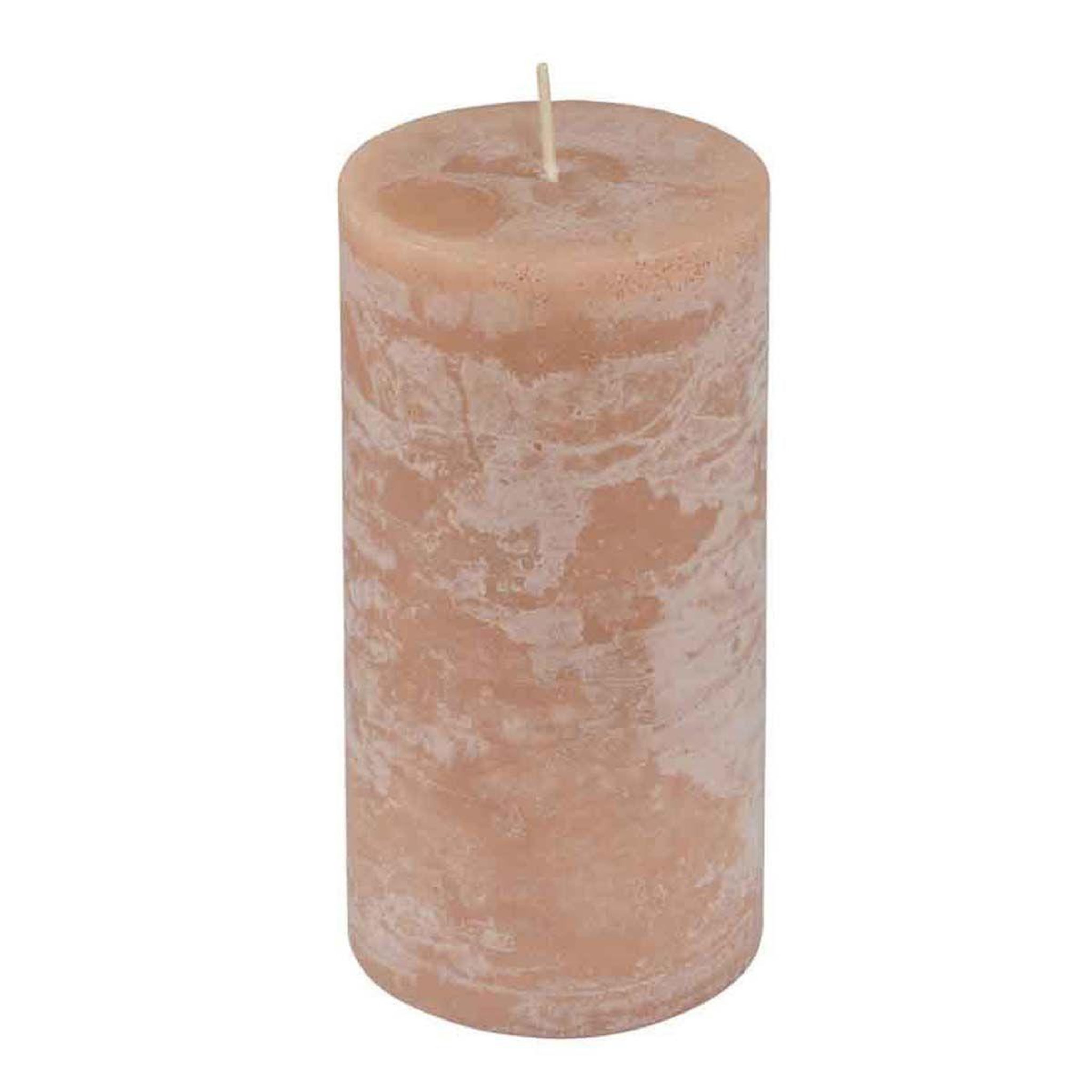 HOMEA Bougie pilier déco  rustique  10cm taupe